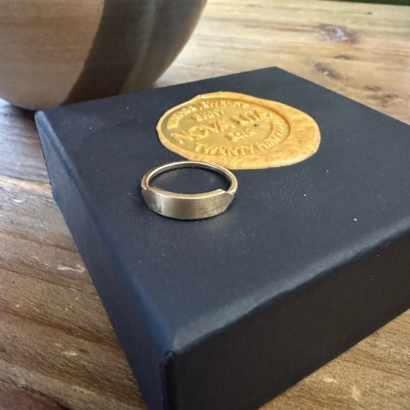 14k Gold Shield Ring - Picture 2 of 4